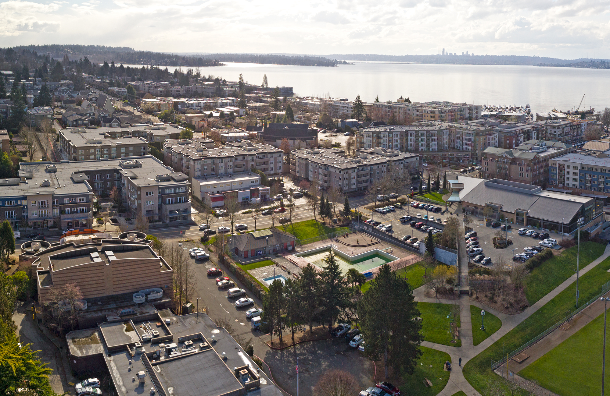 Aerial view of Kirkland, Washington