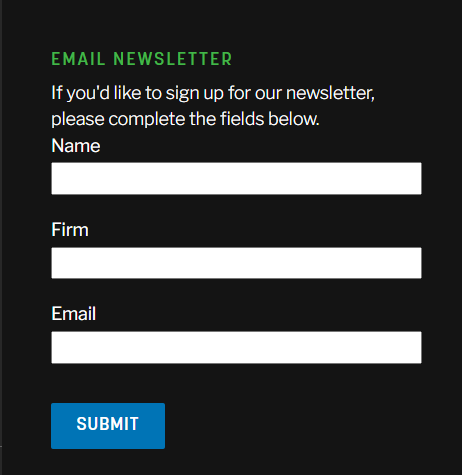 newsletter block