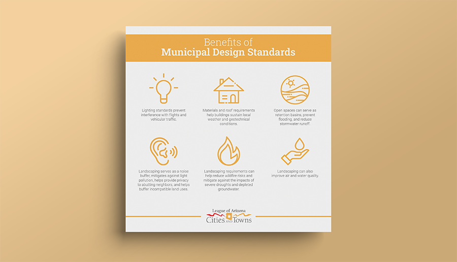 Municipal Design Standards alongside related icons