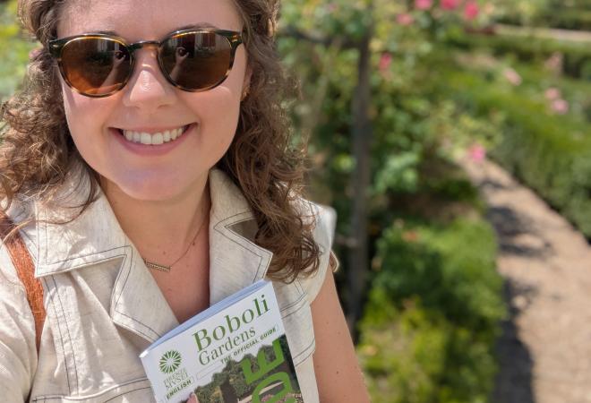 Emma at the Boboli Gardens in Florence, Italy