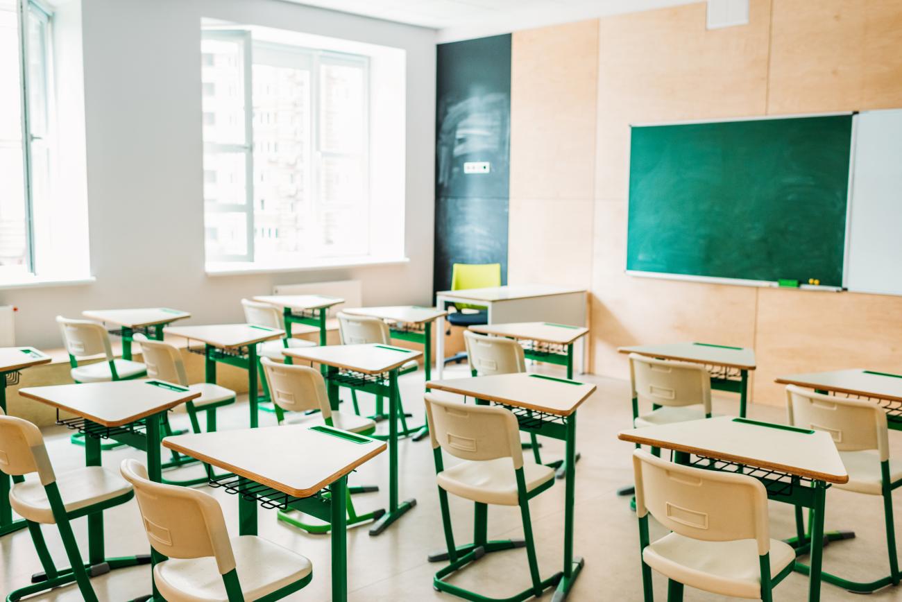 an empty classroom