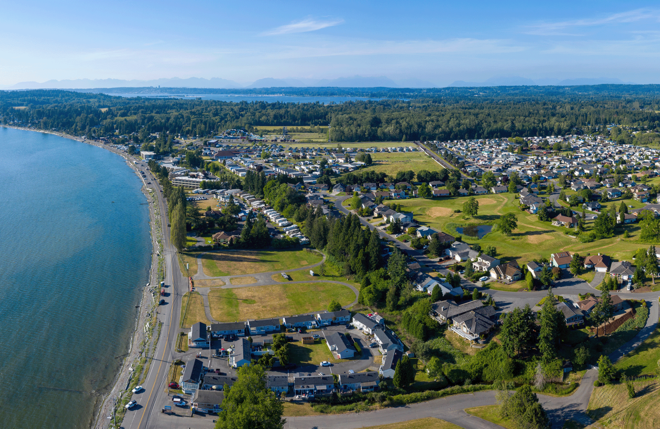 Aerial view of Birch Bay