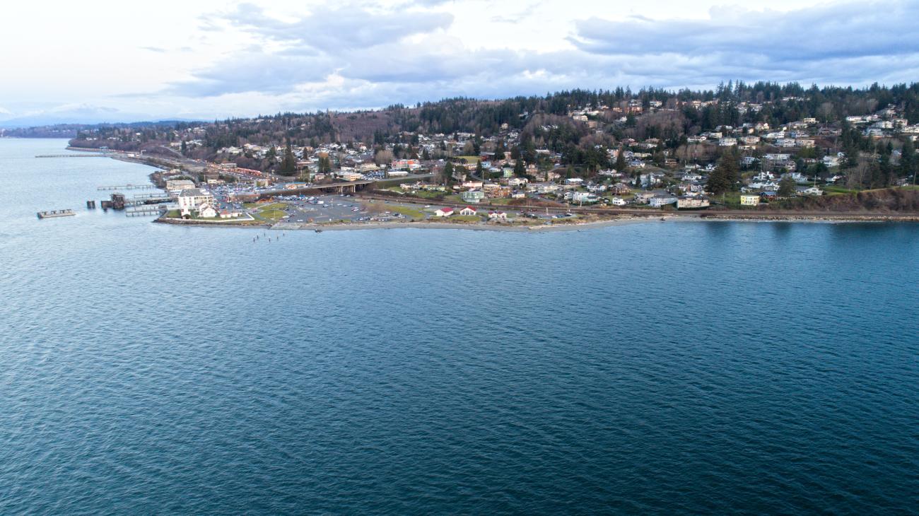 aerial view of Mukilteo